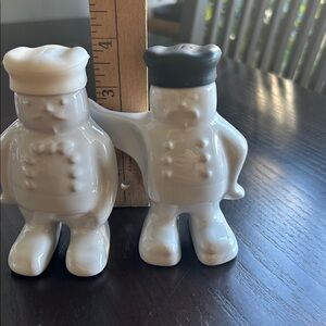 Chef Claude and George Salt and Pepper Shakers